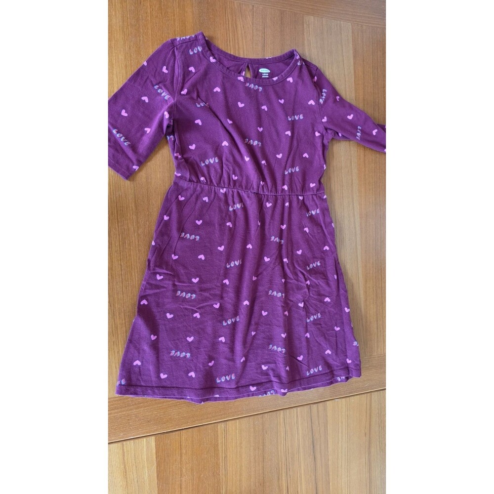Old Navy Girl's Love & Heart Dress Size L (10/12)